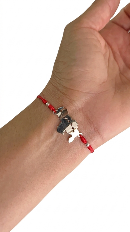 Pulsera Ajustable Dije Plata 925