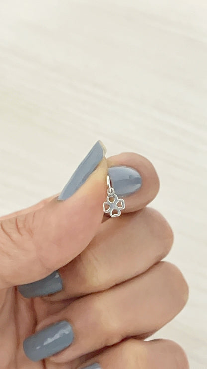 Dije Trebol Mini  - Plata 925