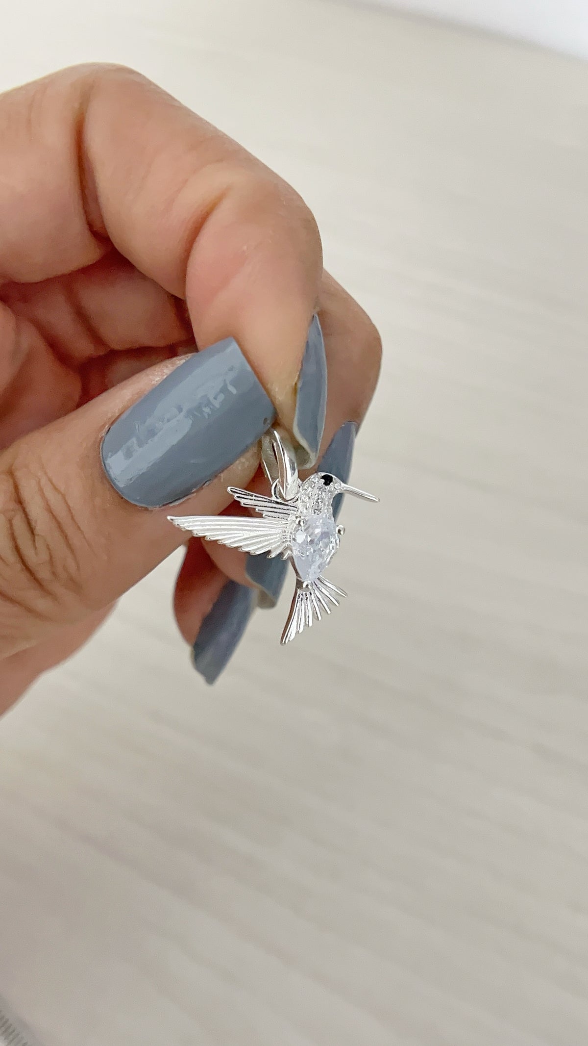 Dije Colibrí Plata 1,8cm - Plata 925