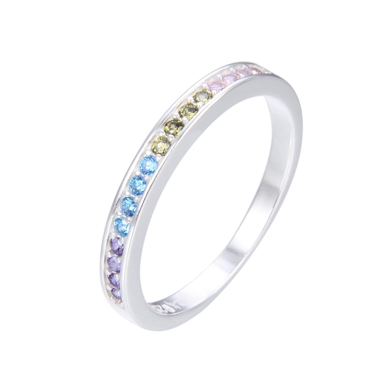 Anillo Cristales Colores