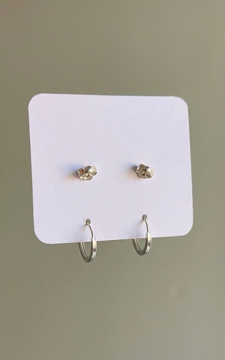 Set Abridores + Argollas Plata 1,2cm 925