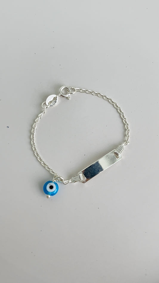 Esclava Ojo Azul 12,5cm Plata 925