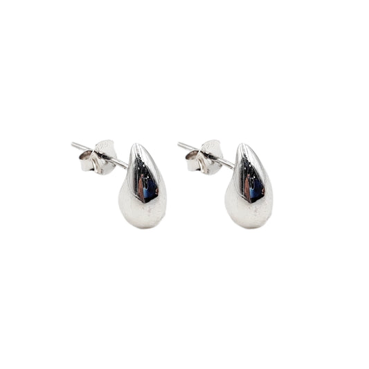 Zarcillos Gotas Gordas Peq Plata 925