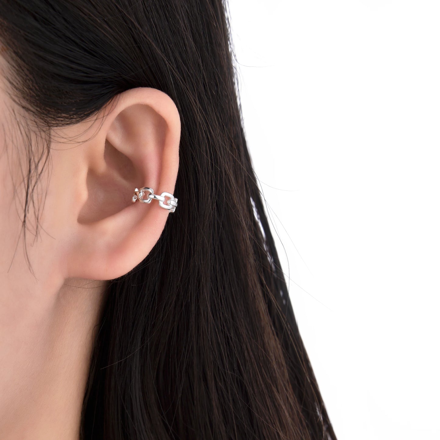 Ear Cuff Eslabones Plata 925