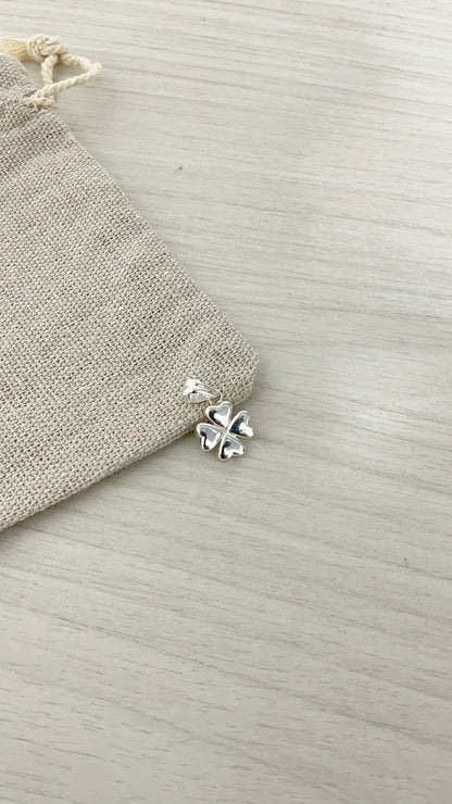 Dije Trébol 1,1cm - Plata 925
