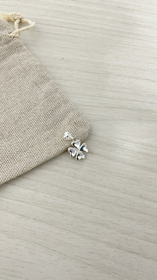 Dije Trébol 1,1cm - Plata 925