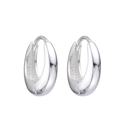 Argollas Lisa 1,2cm Plata 925