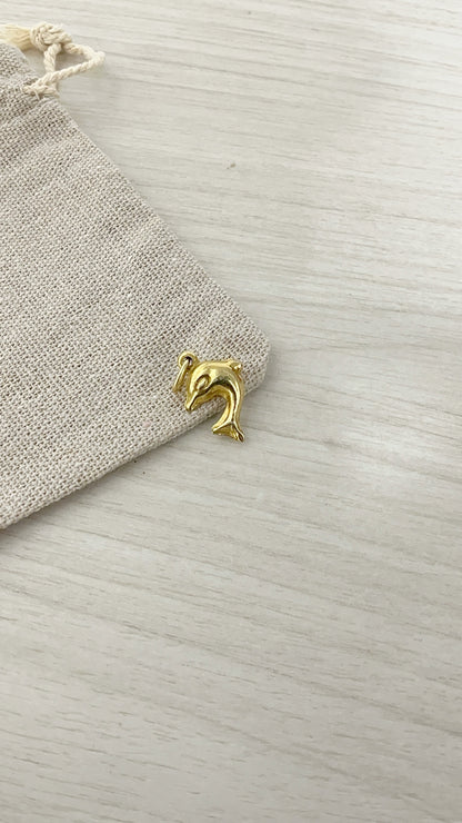 Dije Delfín Plata 925 con Baño de Oro
