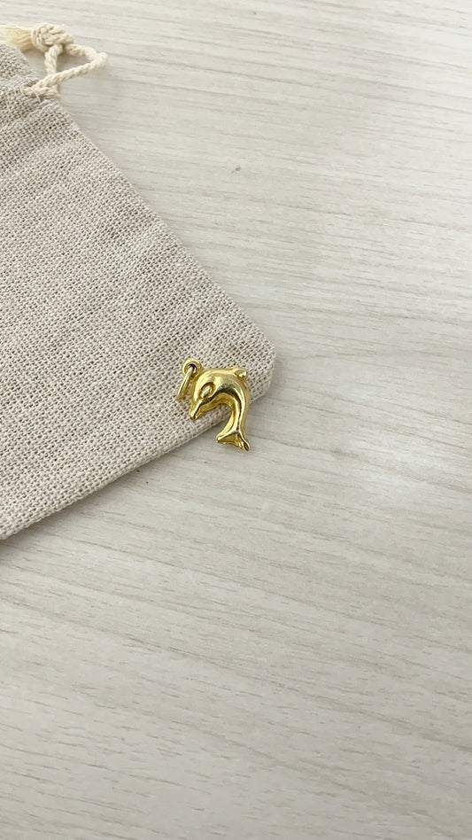 Dije Delfín Plata 925 con Baño de Oro