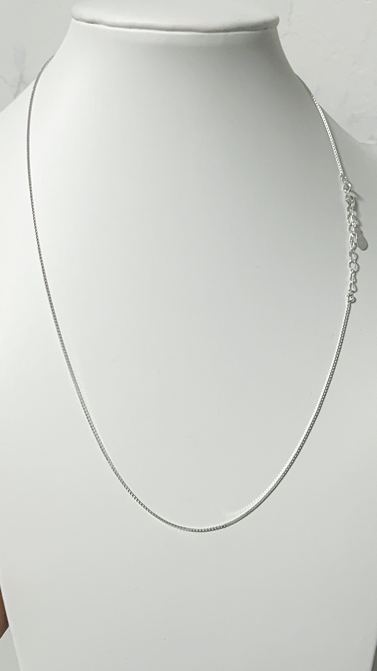 Cadena Tejido Veneciana 45cm Ajustable - Plata 925