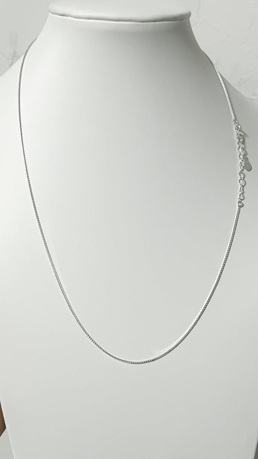 Cadena Tejido Veneciana 45cm Ajustable - Plata 925