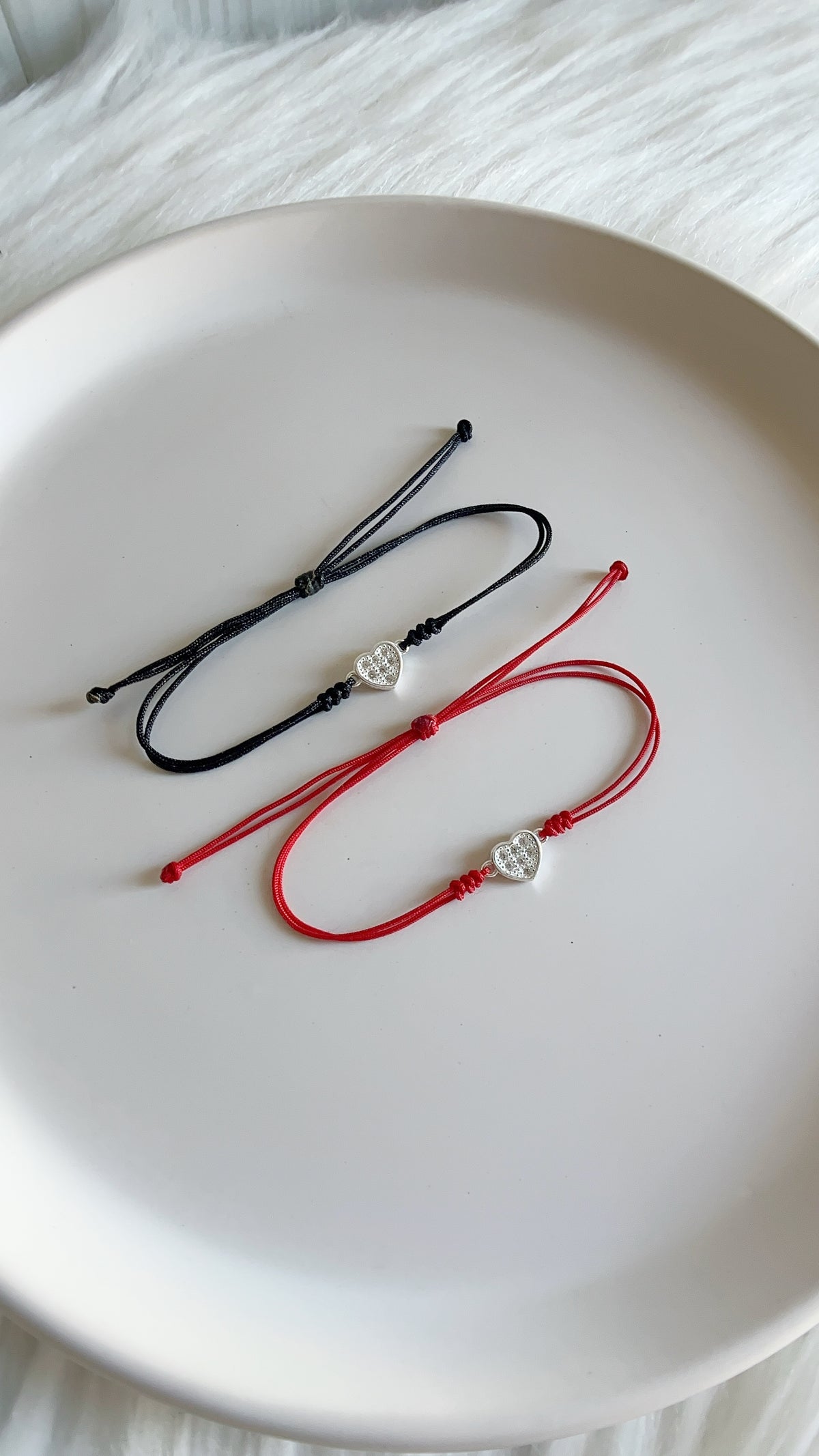 Pulsera Hilo Corazon - Plata 925