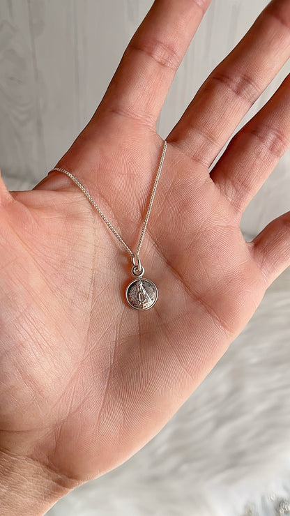 Cadena 40cm Virgen del Valle - Plata 925