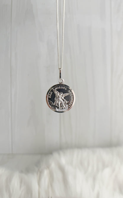 Cadena Dije San Miguel - Plata 925