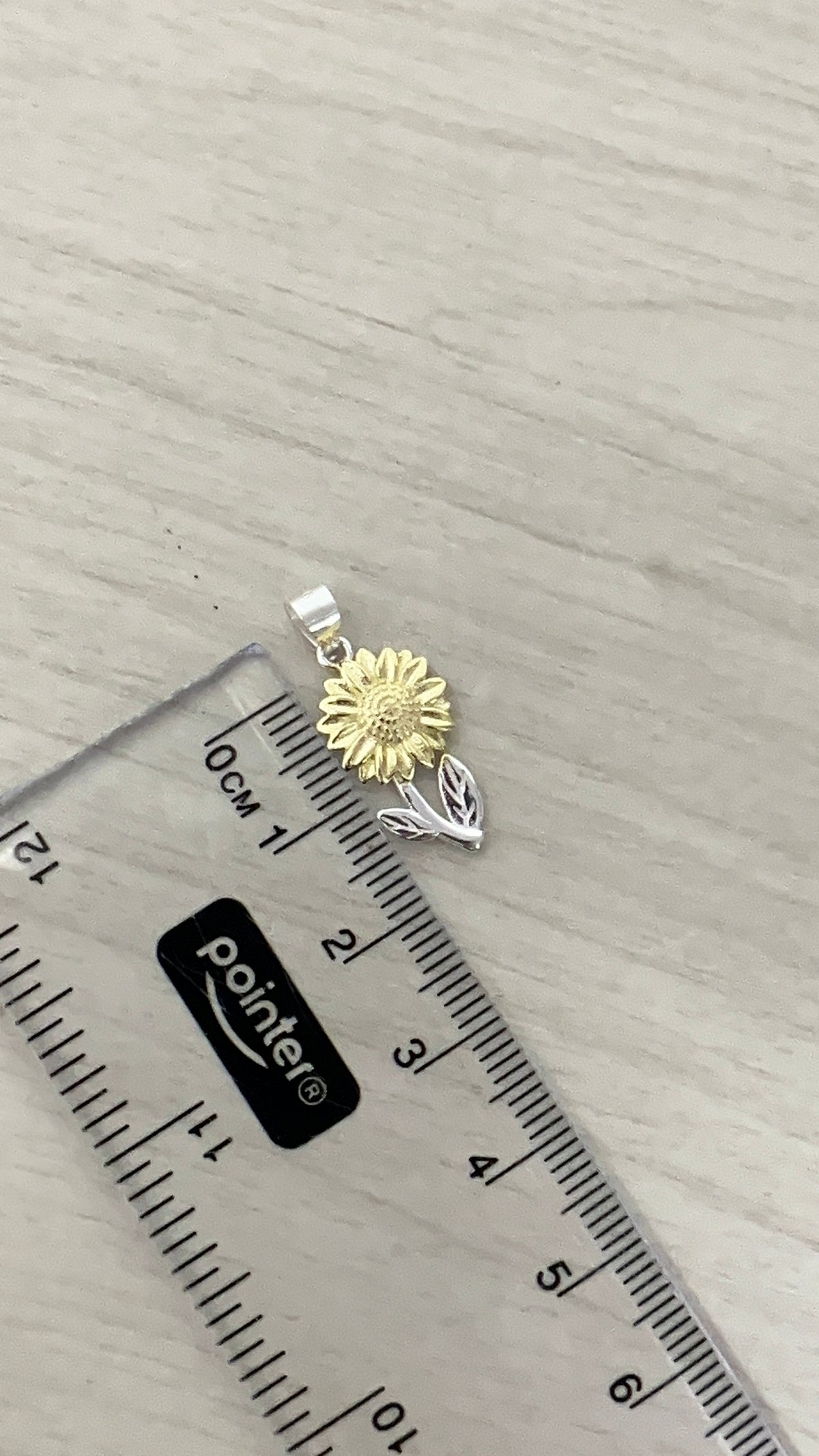 Dije Girasol 1,8cm - Plata 925