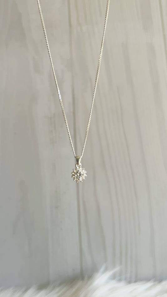 Cadenas Dije Flor - Plata 925