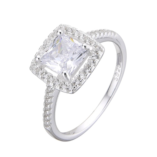 Anillo Cristal Cuadrado