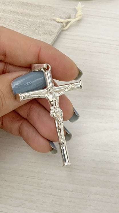 Dije Cristo 5cm - Plata 925