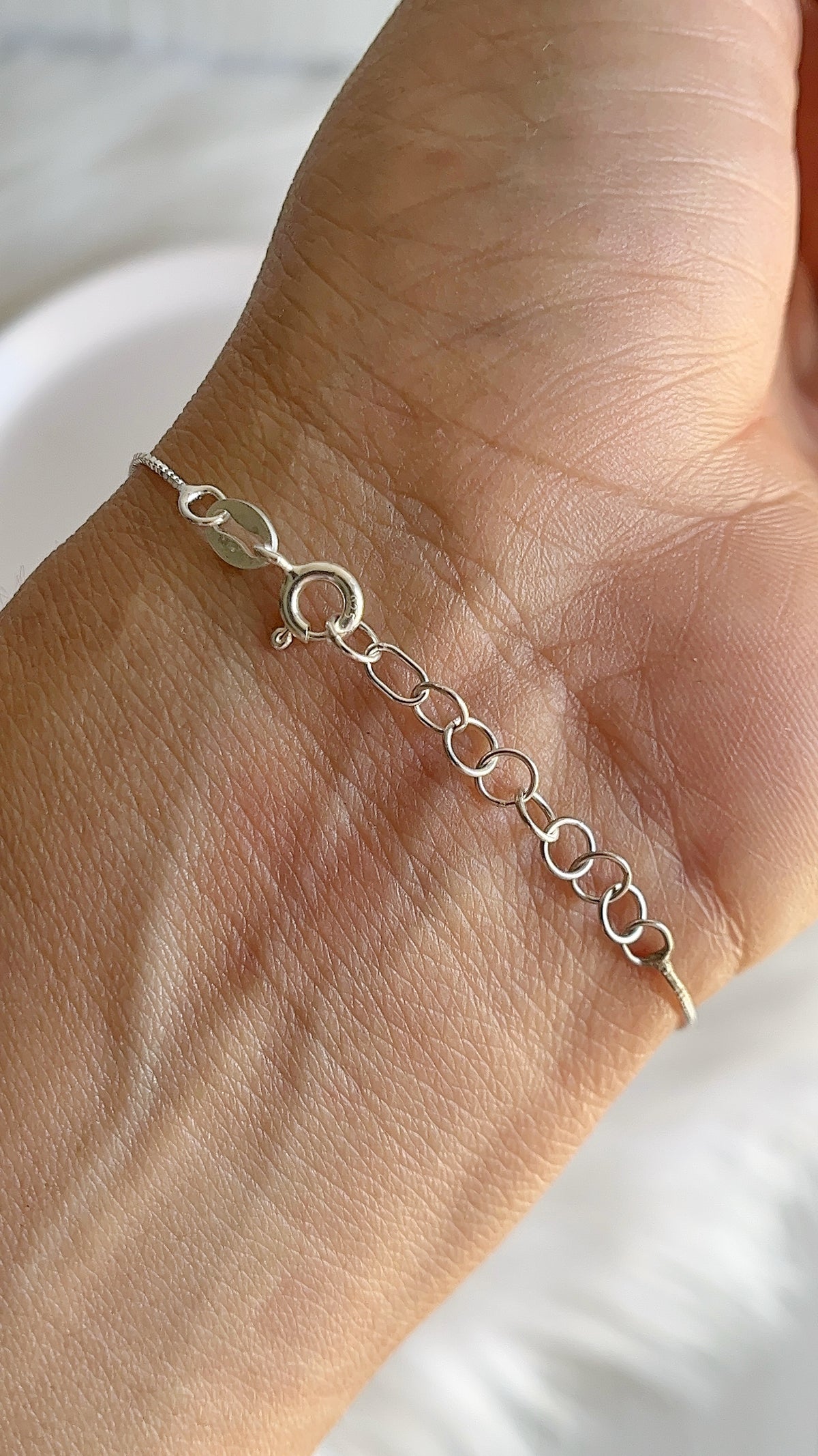Pulsera Veneciana 19cm  Ajustable - Plata 925