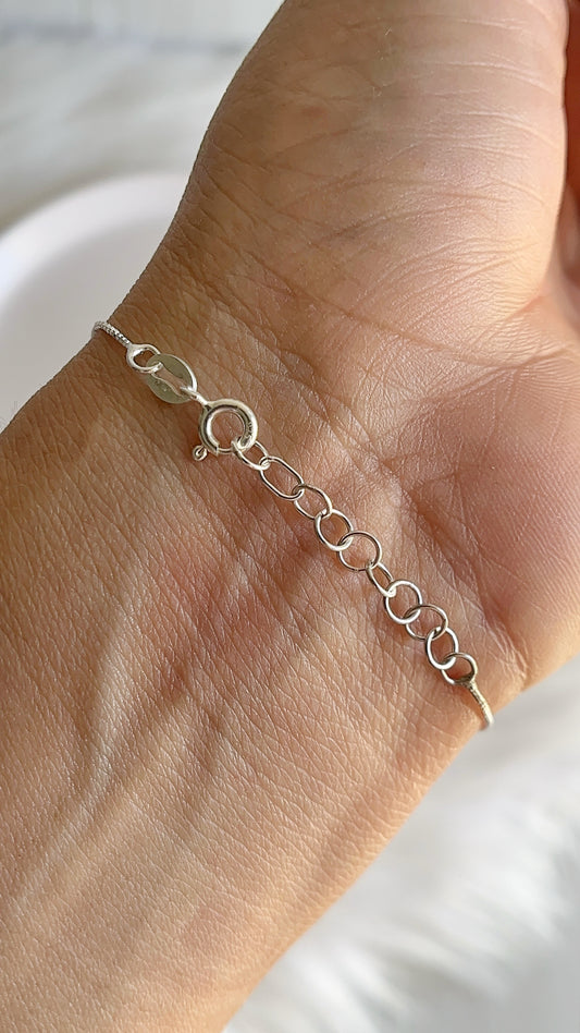 Pulsera Veneciana 19cm  Ajustable - Plata 925