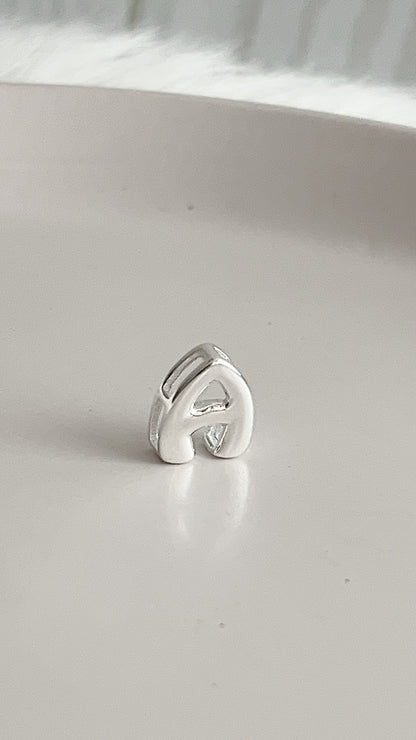 Dije Letra “A” 1cm - Plata 925