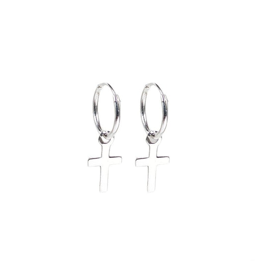 Argollas Dije Cruz 1,5cm