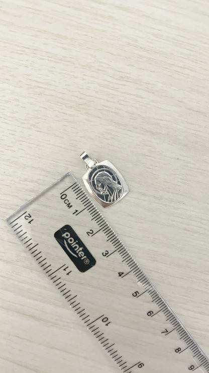 Medalla Jesús o Virgen del Carmen 1,6cm - Plata 925