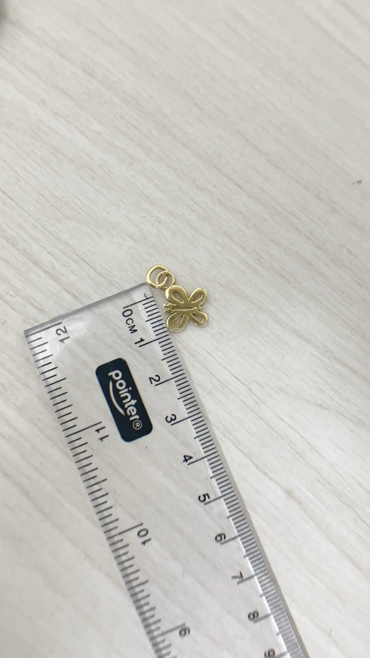 Dije Mariposa Plata 925 con Baño de Oro