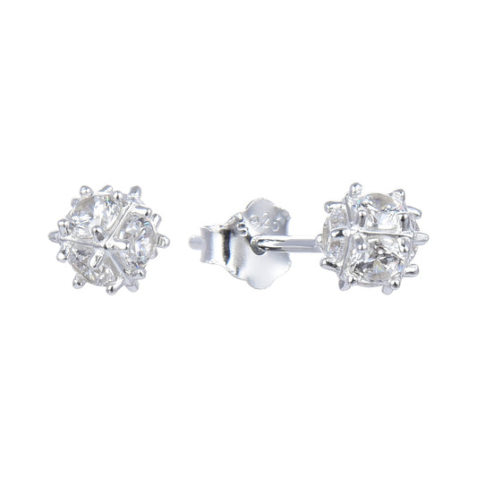 Zarcillos Bola de Fuego Mini Plata 925