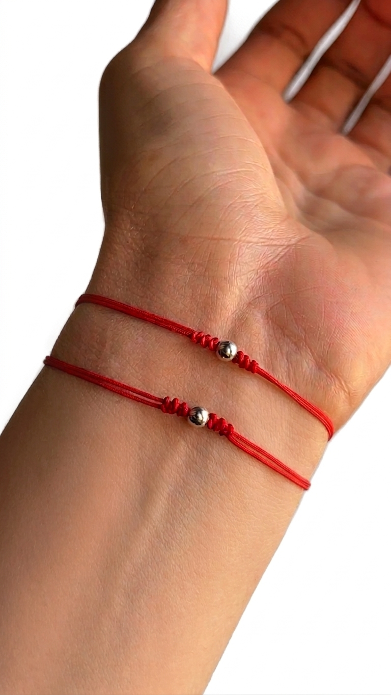 Set 2 Pulseras Balín Plata 925