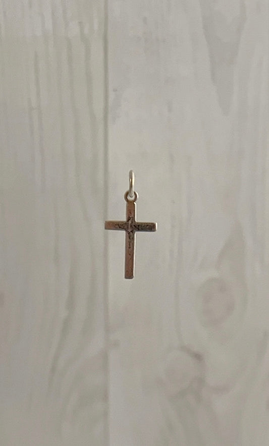 Cruz Plana Lisa 2cm - Plata 925