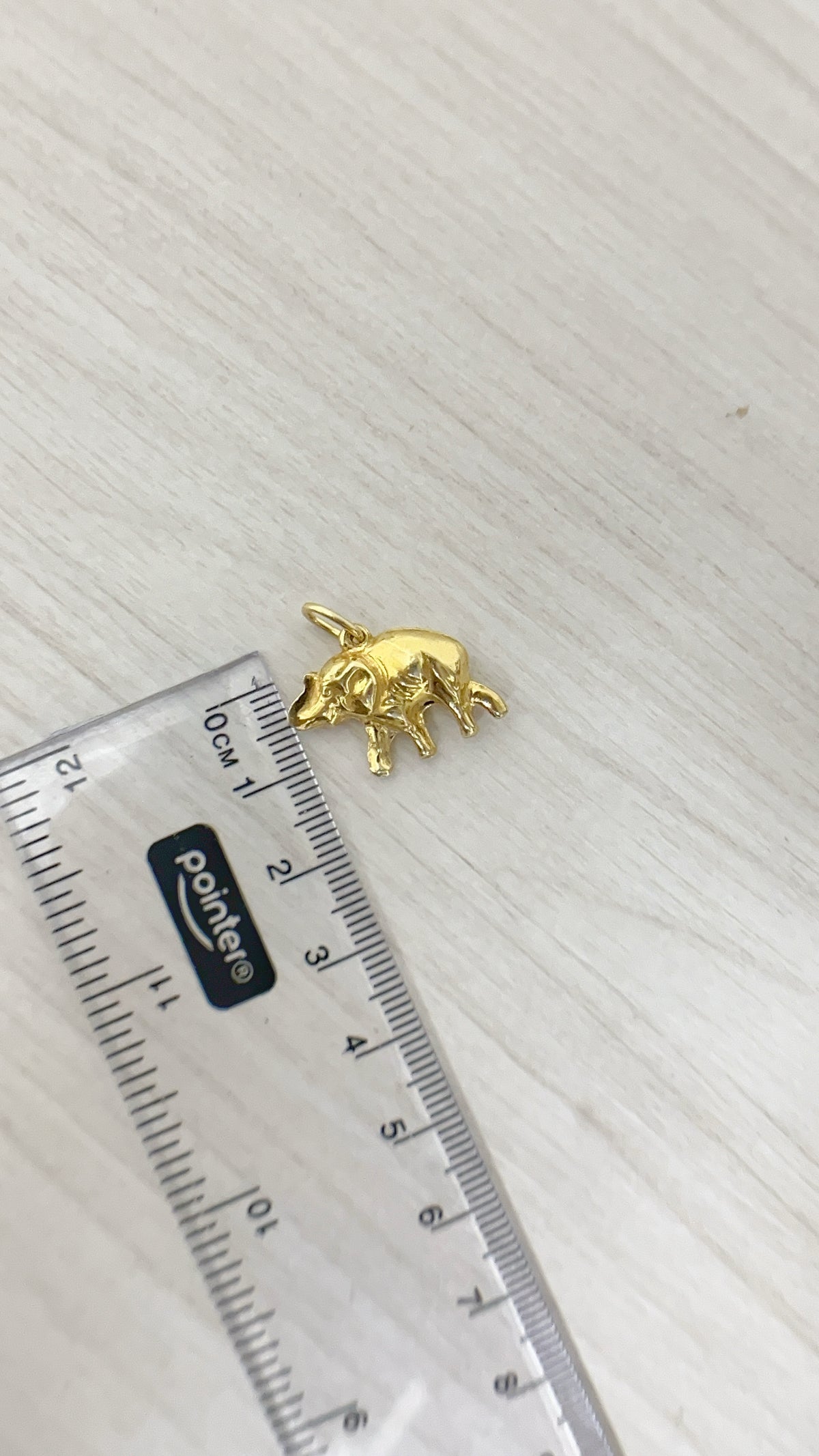 Dije Elefante Plata 925 con Baño de Oro