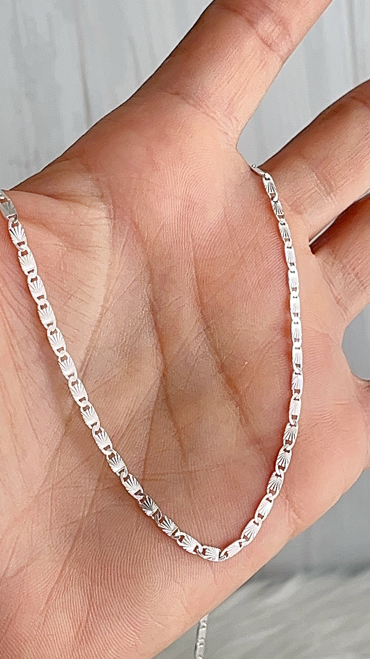 Cadena Valentino Diamantada -  Plata 925