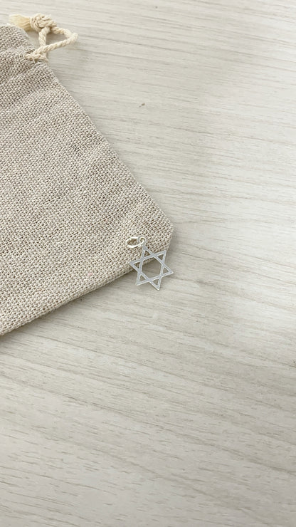 Dije Estrella de David 1,5cm - Plata 925