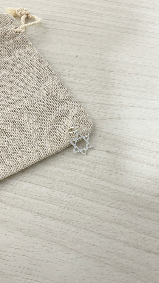 Dije Estrella de David 1,5cm - Plata 925