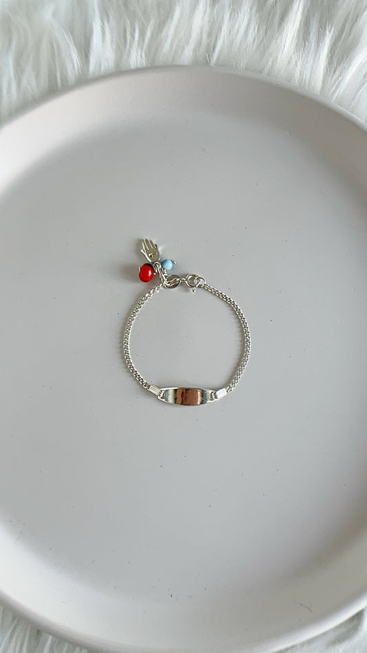 Esclava Dijes Pionia, Ojo y Mano - Plata 925