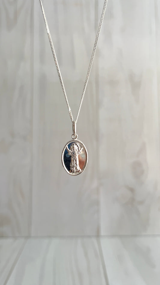 Cadena + Medallas Religiosas - Plata 925