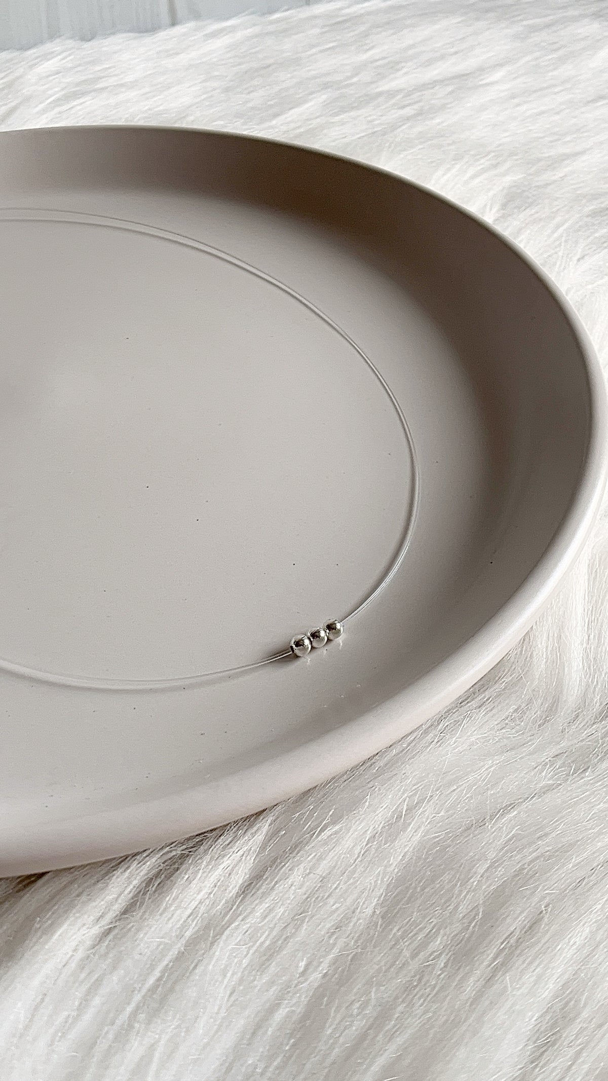 Gargantilla fantasmita 3 Balines 3mm - Plata 925