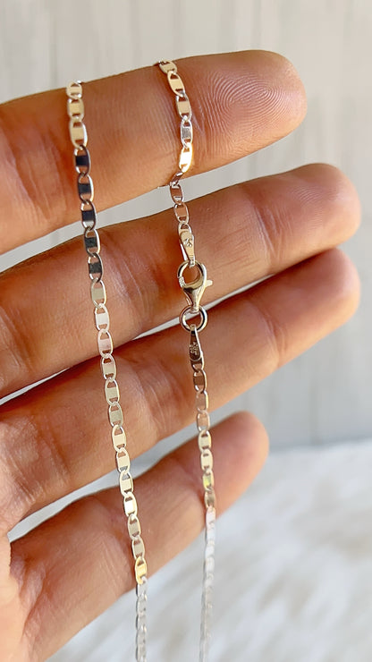 Cadena Tejido Valentino 2mm - Plata 925