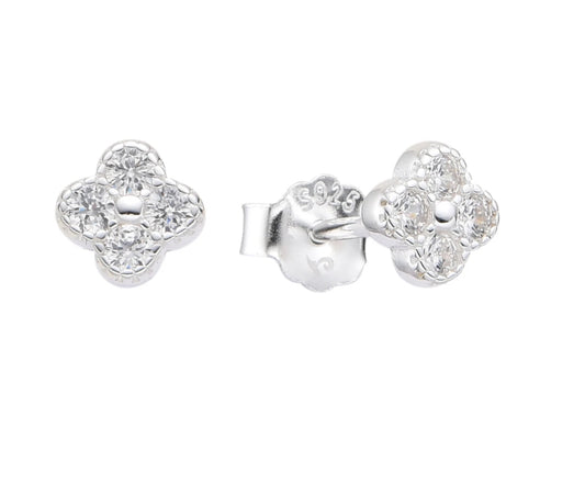 Zarcillos Van Cleef Mini - Plata 925