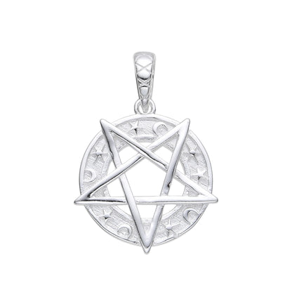Dije Pentagrama 1,7cm - Plata 925