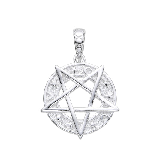 Dije Estrella Pentagrama 1,7cm Plata 925