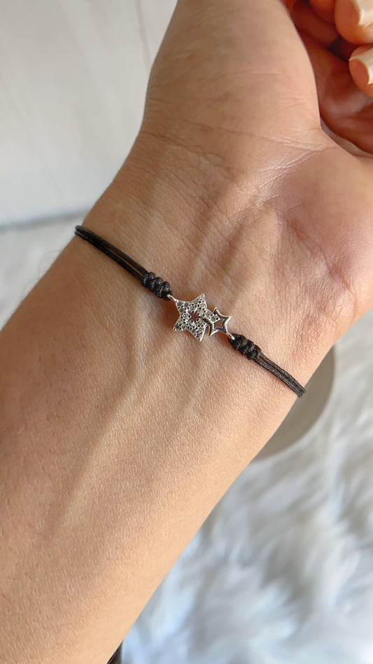 Pulsera Hilo Estrellas - Plata 925