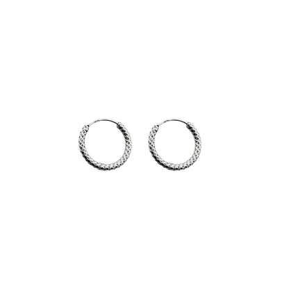 Argollas Cromadas  - Plata 925