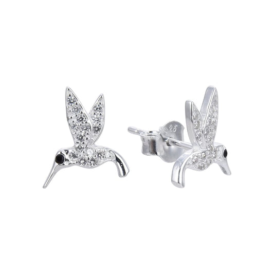 Zarcillos Colibrí 1cm plata 925