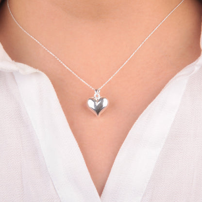 Dije Corazón Inflado - Plata 925