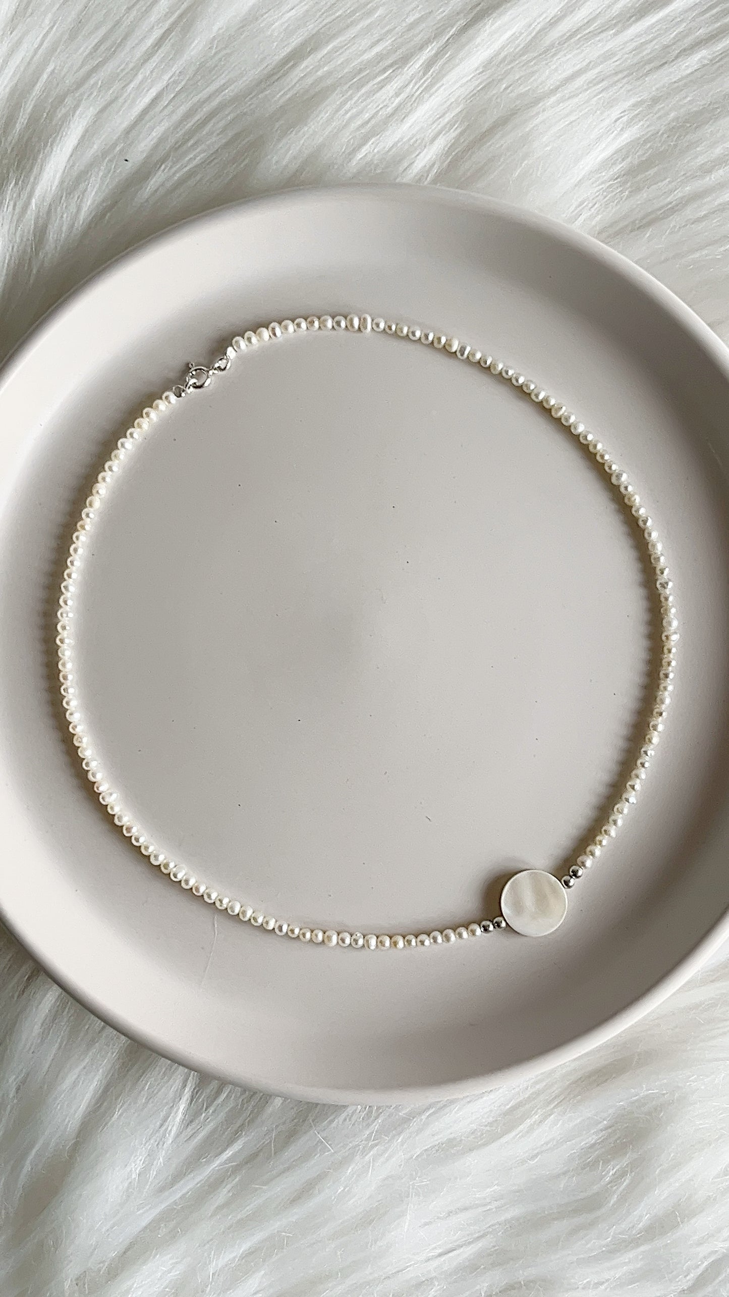 Gargantilla 41,5cm, Perlas Cultivadas,  Balin Plata 925