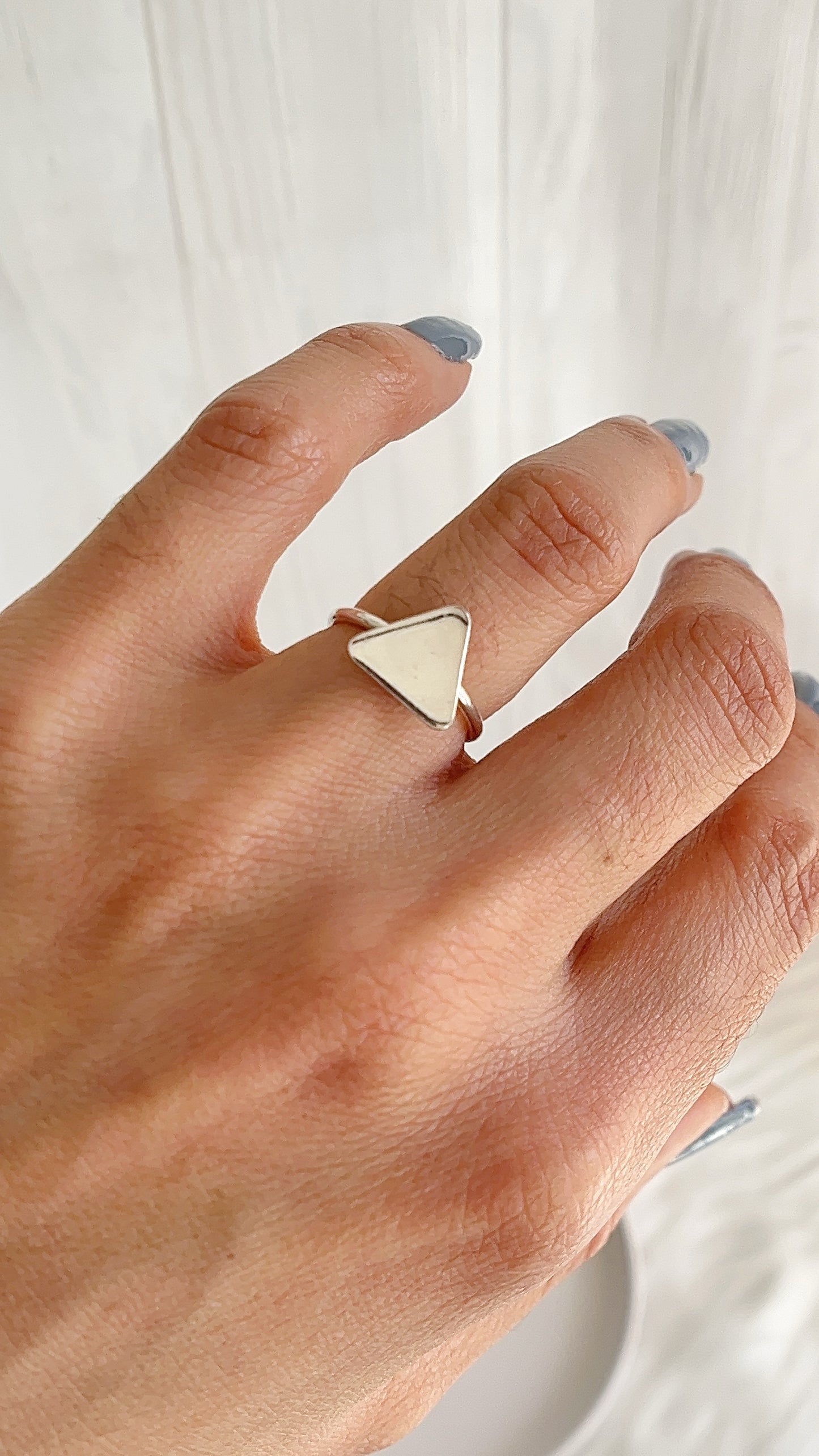 Anillo Triangulo - Plata 925
