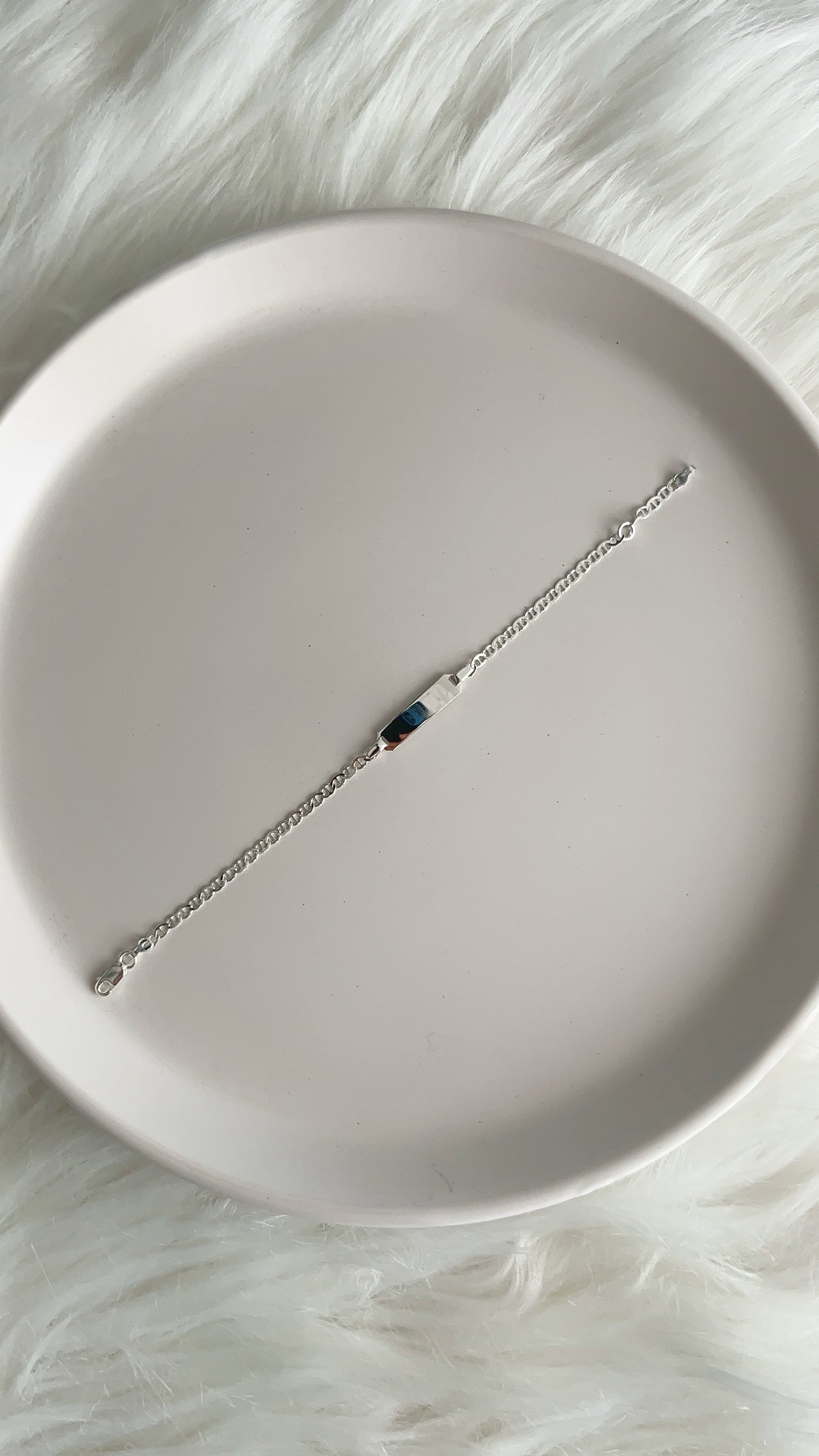 Esclava Tejido Gucci Plano 15cm Ajustable - Plata 925