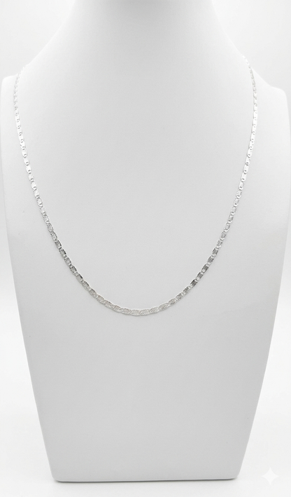 Cadena Valentino Diamantada 3mm Plata 925